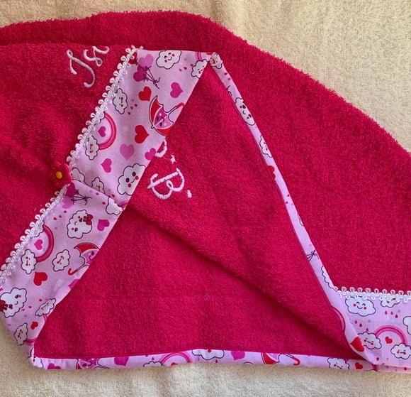 Toalha de Cabelo Personalizada Infantil