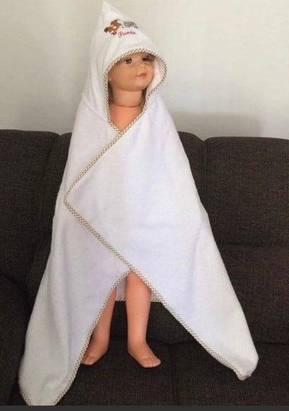 Toalha e Fralda de Passeio Enxoval Bebê Personalizado