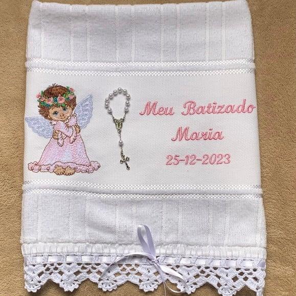 Toalha para Batizado Menina