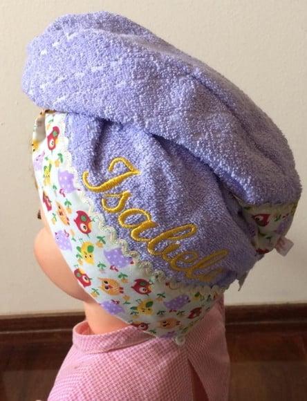 Toalha para Cabelo Personalizada Infantil