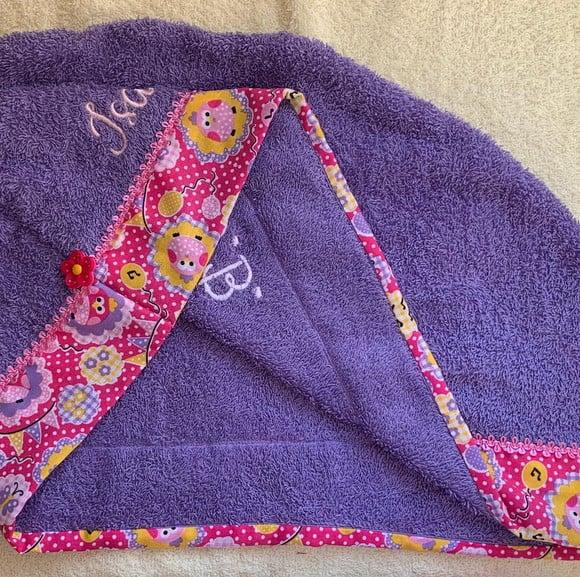 Toalha para Cabelo Personalizada Infantil