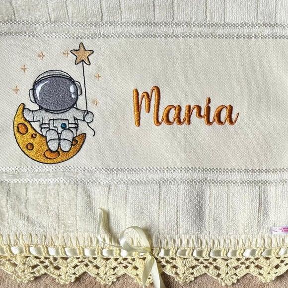 Toalhinha Bordada Astronauta