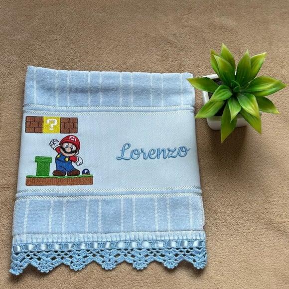 Toalhinha Bordada Super Mario