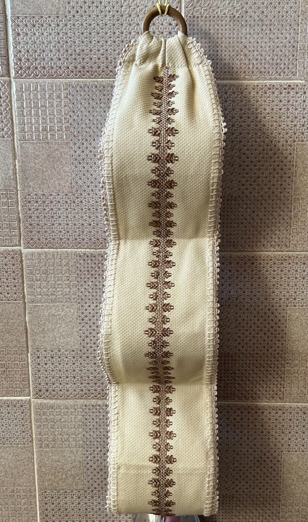 Porta Papel Higiênico Bege