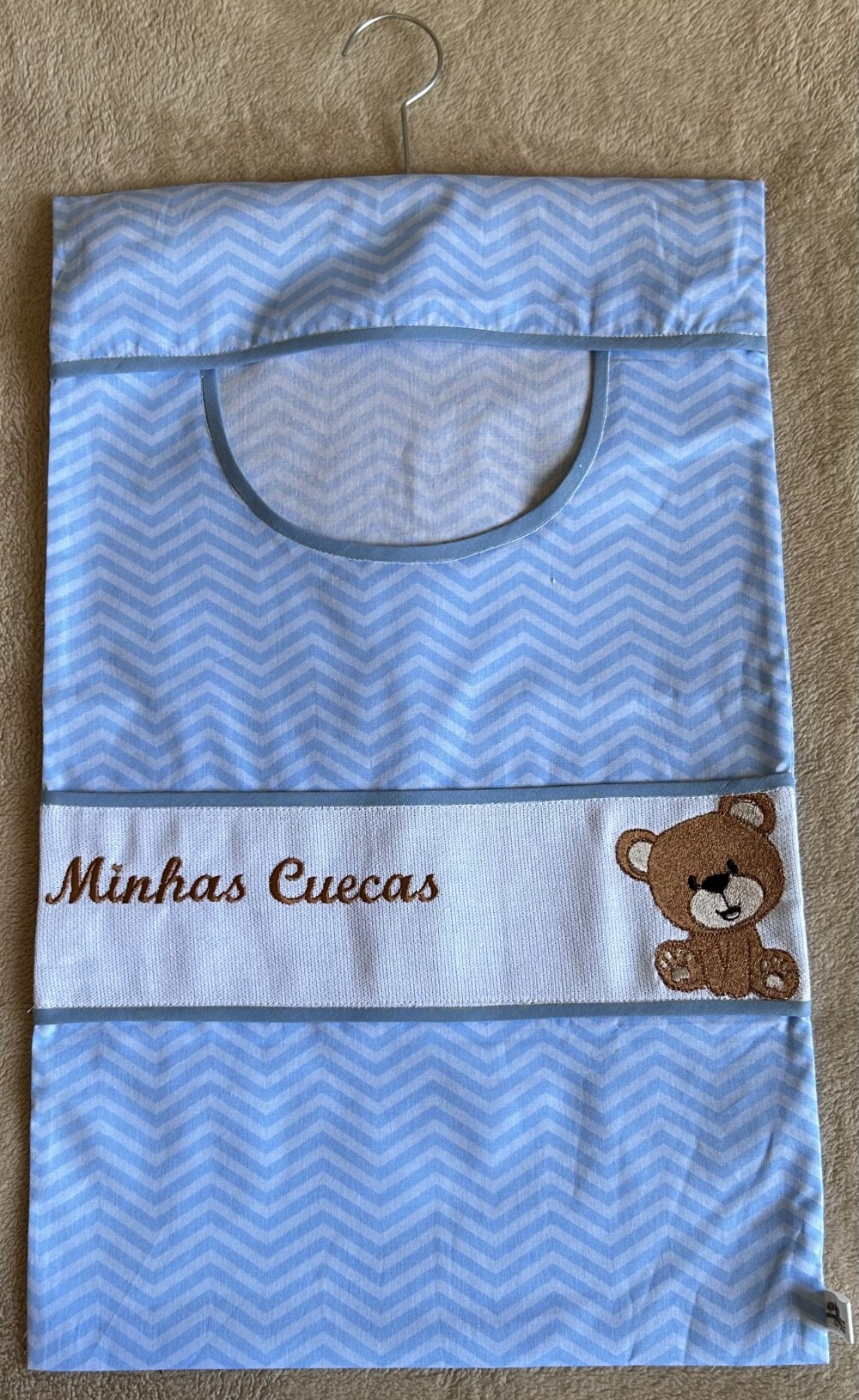 Porta Cuecas Azul Urso