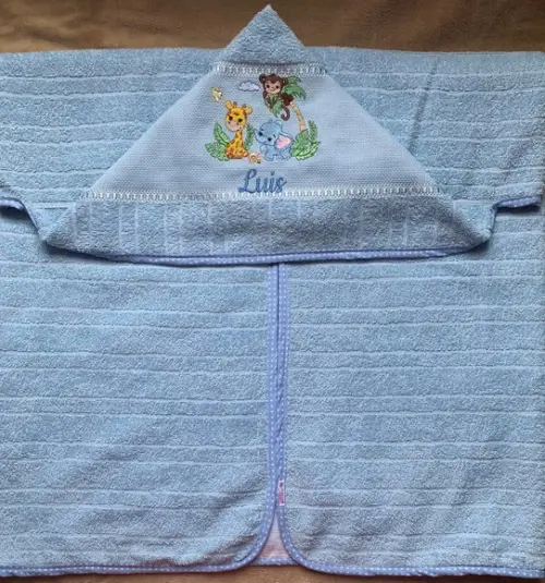 2 Toalhas de Banho Infantil com Capuz Grande