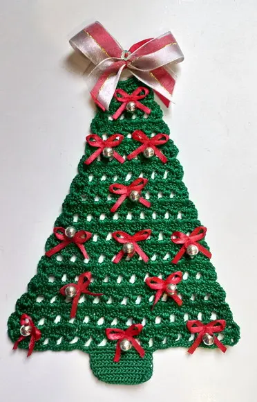 Árvore de Natal de Porta Bolinhas Prateadas