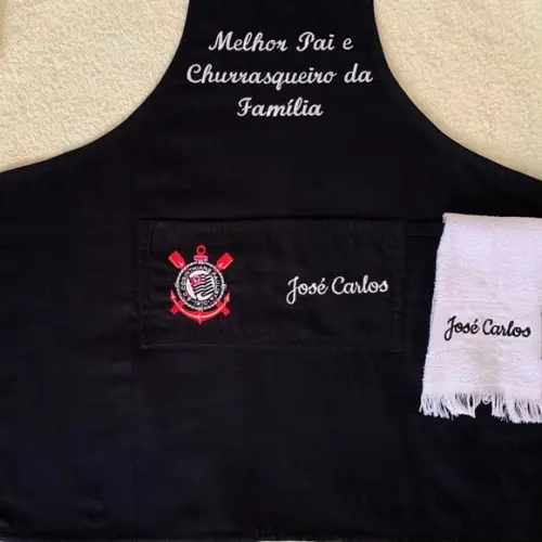 Avental para Churrasqueiro Cozinheiro Brim Times