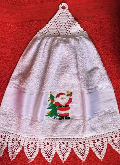 Bate Mão Bordado Natal