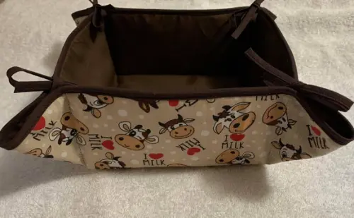 Cesta para Pão de Queijo ou Biscoitos Vaquinhas