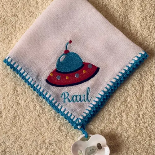 Fralda de Boca com Porta Chupeta