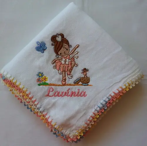 Fralda de Passeio Personalizada Menina