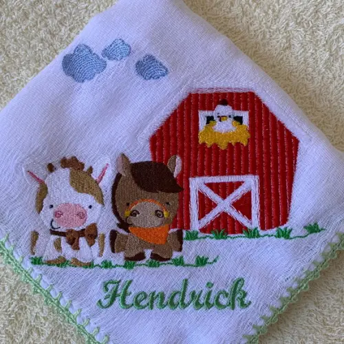 Fralda de Passeio Personalizada Fazendinha
