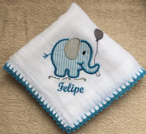 Fralda de Passeio Personalizada Menino