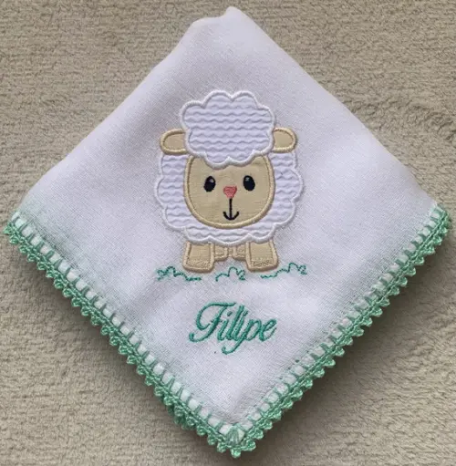 Fraldas Bordadas Personalizadas Passeio e Boca