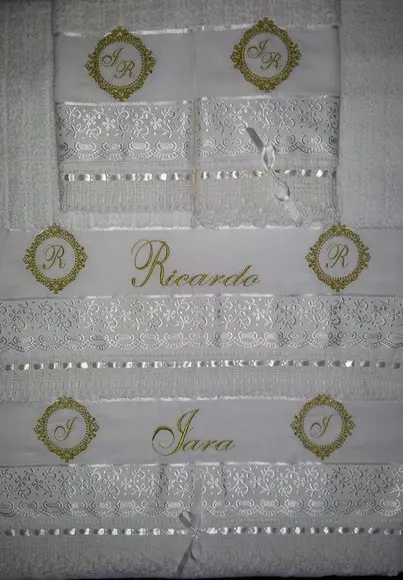 Jogo de Toalhas Casal Personalizadas