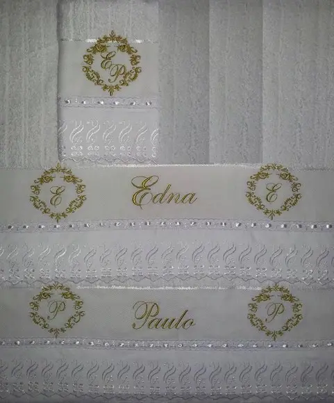 Jogo de Toalhas Casal Personalizadas