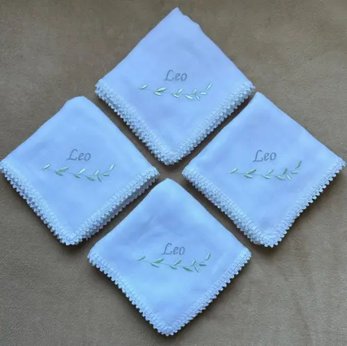 Kit 4 Fraldas de Passeio Bordadas