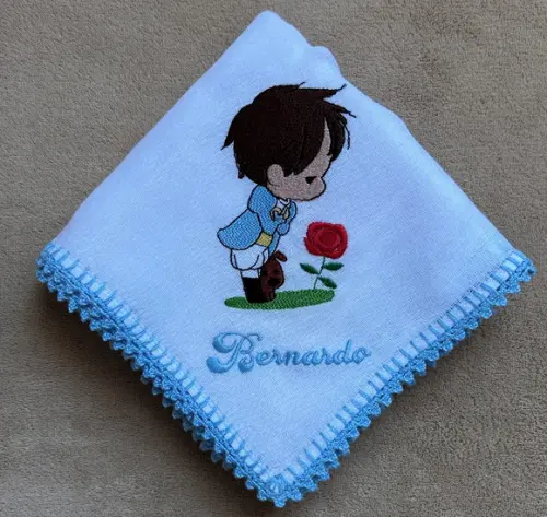 Kit 4 Fraldas de Passeio Bordadas Pequeno Príncipe