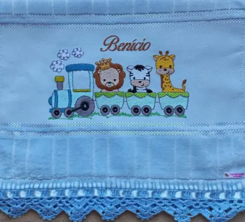Kit 4 Toalhinhas Bordadas