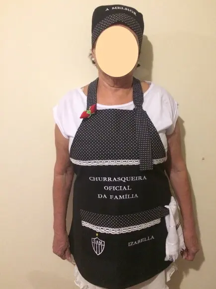 Kit Avental e Bandana para Churrasqueiro Cozinheiro