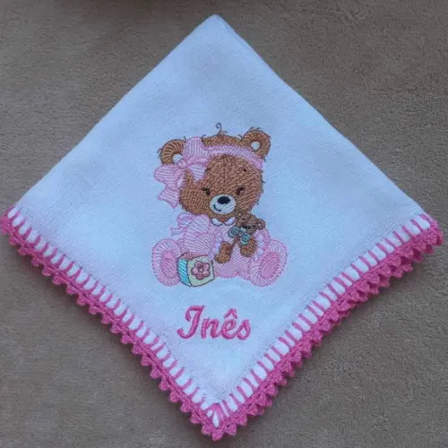 Kit com 3 Fraldas de Boca Personalizadas