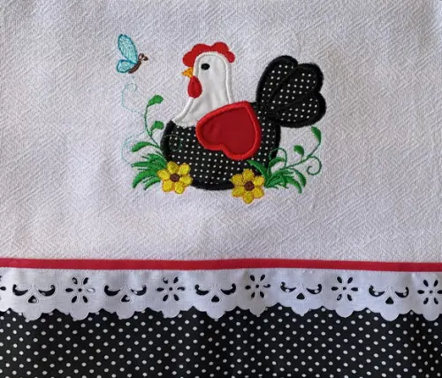 Kit de Bate Mão, Pano de Prato e Puxa Saco