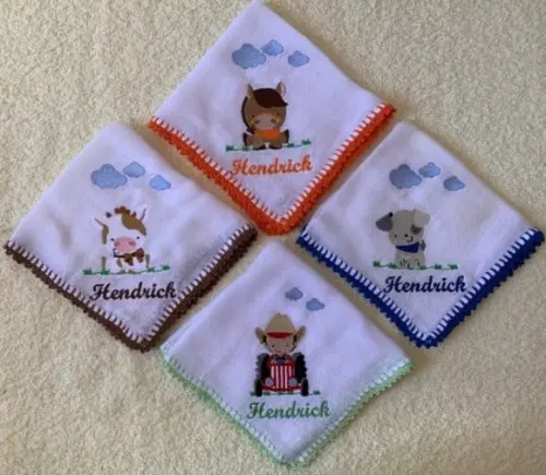 Kit de Fraldas de Boca Personalizadas Fazendinha