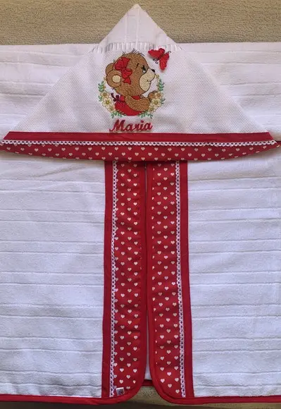 Kit Enxoval para Bebê Bordado Ursinha