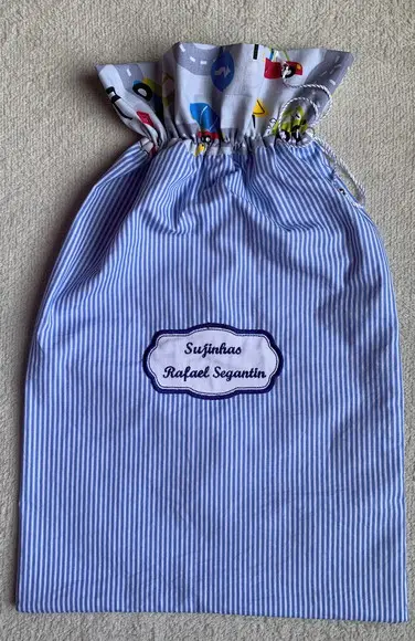 Kit Escolar Sacos para Roupa e Limpa, Kit de Higiene Bucal