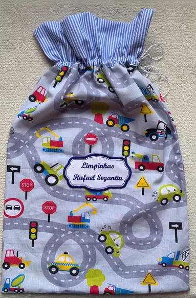 Kit Escolar Sacos para Roupa e Limpa, Kit de Higiene Bucal