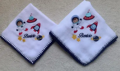 Kit Fraldas Bordadas Boca e Passeio