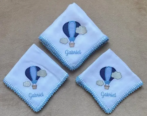 Kit Fraldas Bordadas Balão