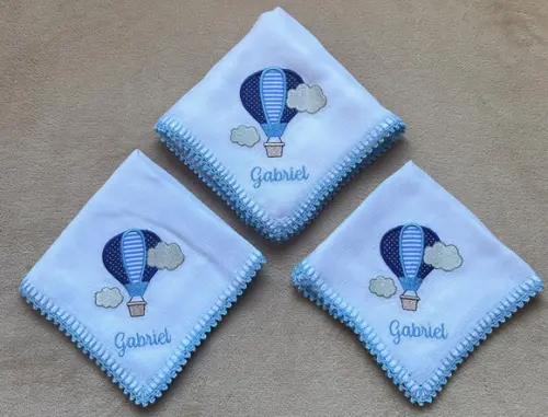 Kit Fraldas Bordadas Balão