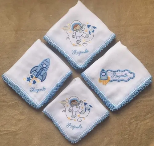Kit Fraldas de Boca Personalizadas Espaço