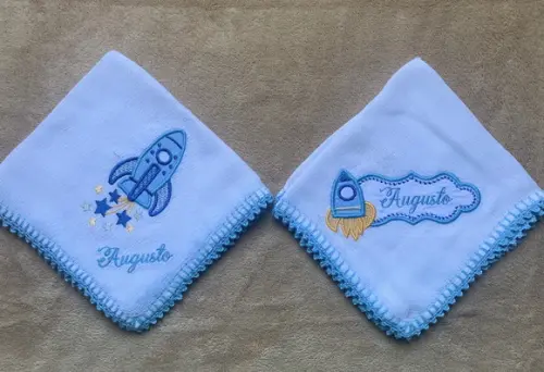 Kit Fraldas de Boca Personalizadas Foguetes