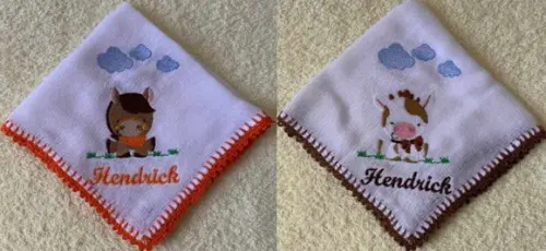 Kit Fraldas de Passeio Bordada Fazendinha