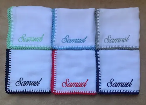 Kit Fraldas de Passeio Bordadas com Nome