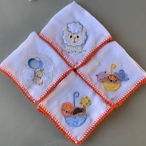 Kit Fraldas de Passeio Personalizadas Acabamento em Crochê