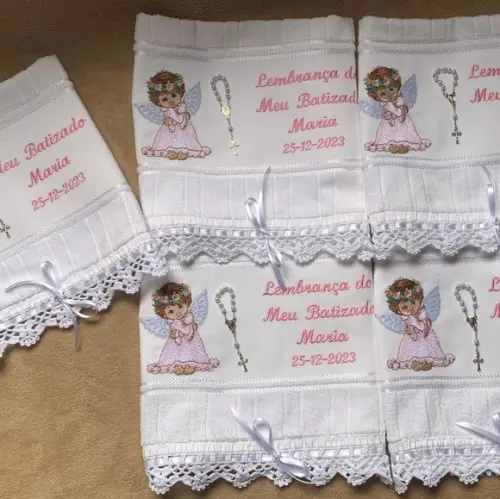 Kit para Batizado 5 Toalhinhas