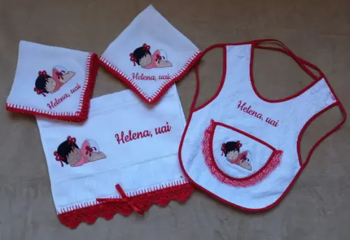 Kit para Bebê Bordado