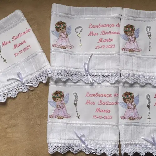Kit para Batizado 5 Toalhinhas
