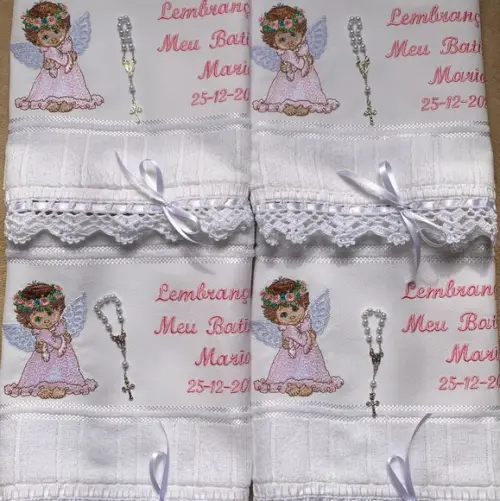 Kit para Batizado 5 Toalhinhas