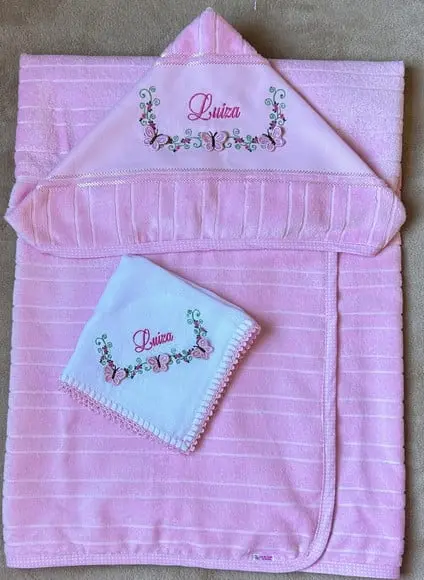 Kit para Bebê Personalizado Toalha e Fralda de Boca