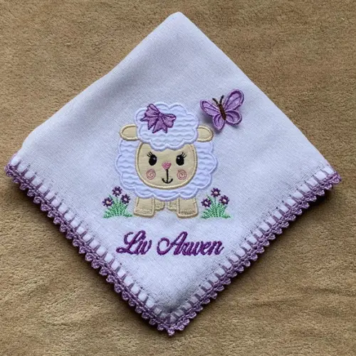 Kit para Bebê Toalhinha e Fralda de Boca Ovelhinha