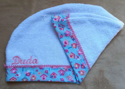 Kit Porta Calcinhas e Toalha para Cabelo Infantil