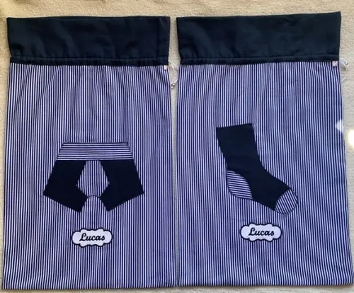 Kit Porta Cuecas e Meias para Viagem