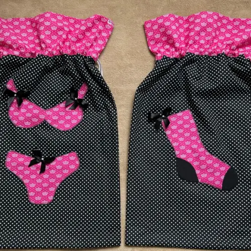Kit Porta Lingerie e Porta Meias para Viagem
