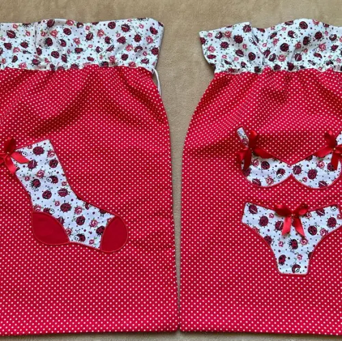 Kit Porta Lingerie e Porta Meias para Viagem