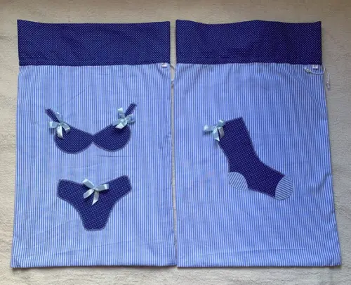 Kit Porta Lingerie e Porta Meias para Viagem
